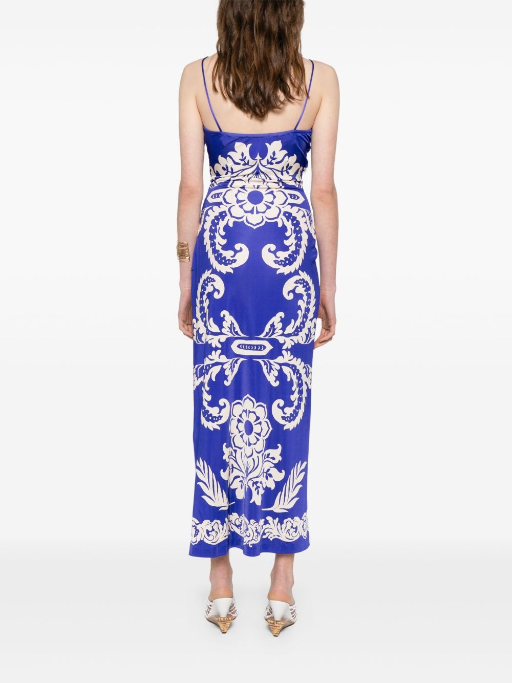 paisley-print midi skirt - 4