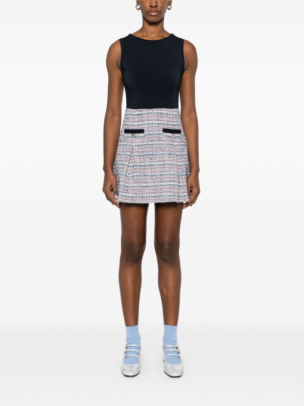 tweed mini dress - 6