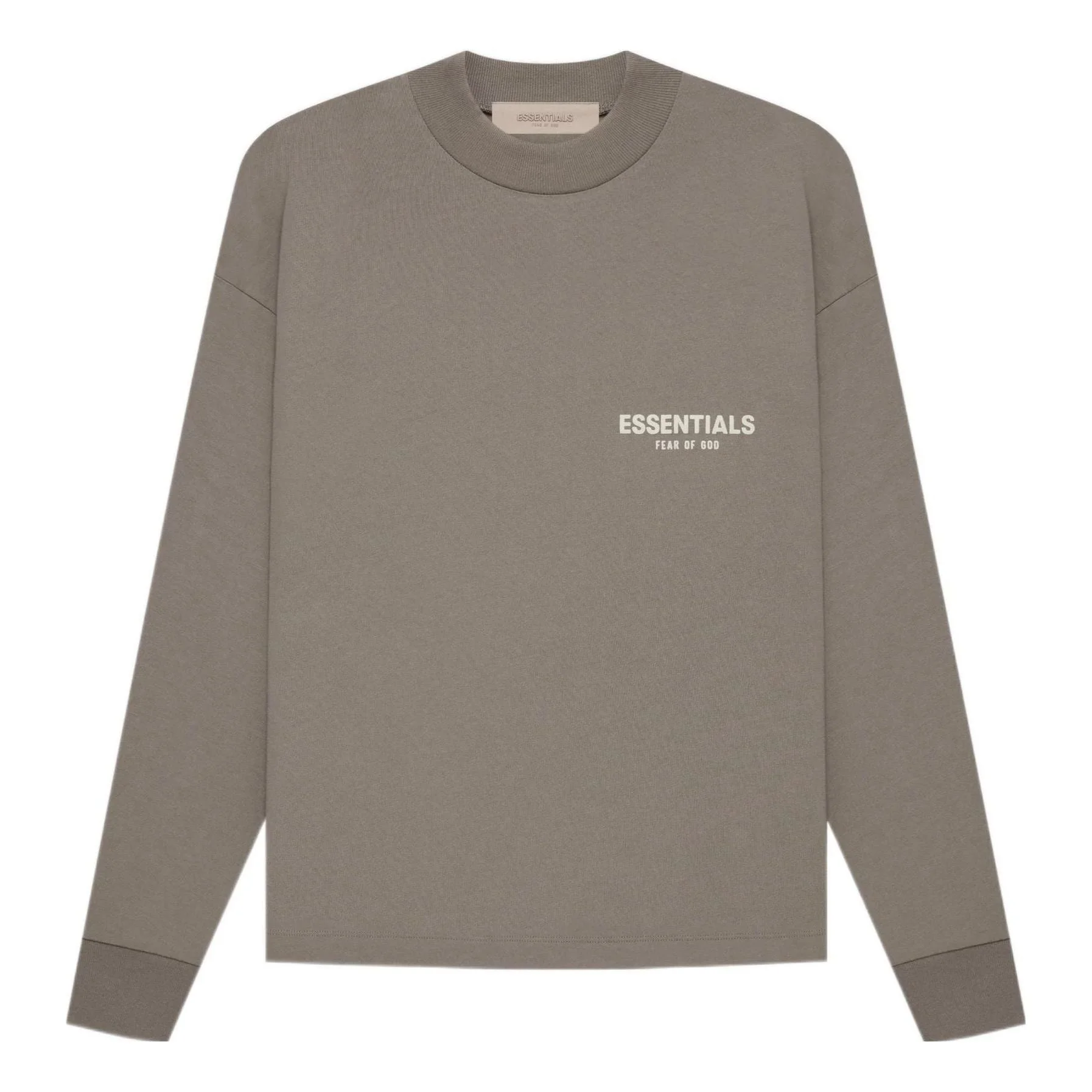 Fear of God Essentials SS22 Mensessentials Long Sleeve Tee Desert Taupe FOG-SS22-462 - 1