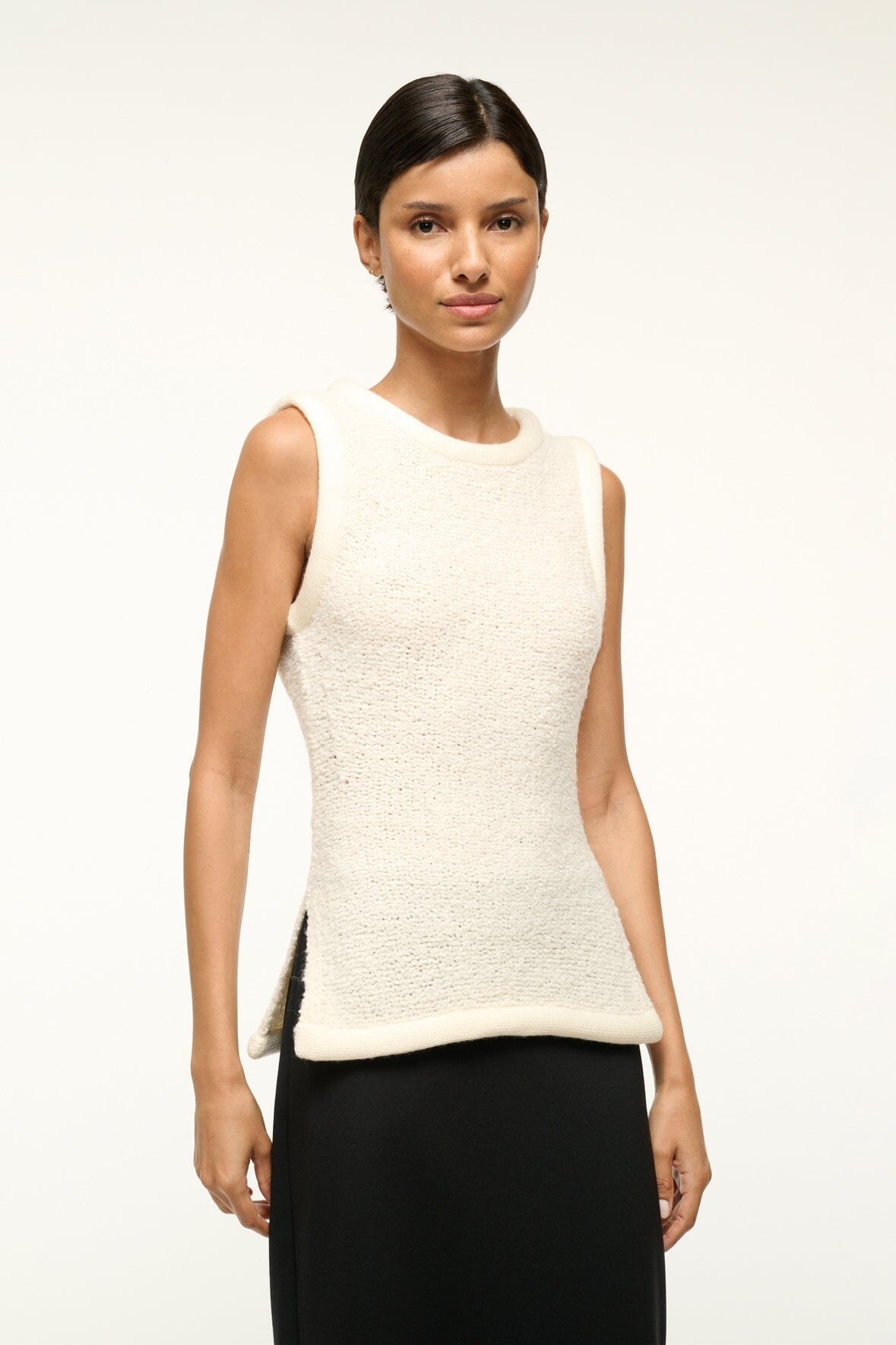 STAUD AERIN TOP IVORY - 2