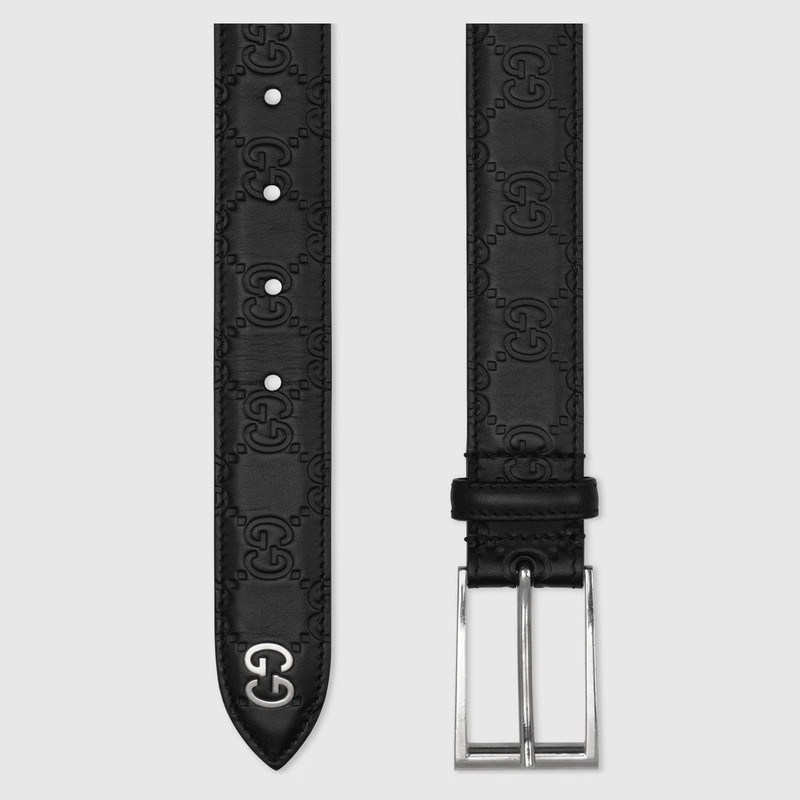 GUCCI Gucci Signature belt with GG detail outlook
