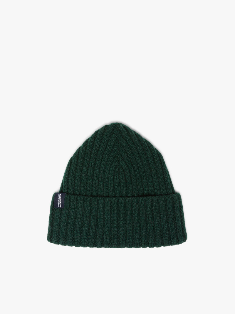 BILLIE TARTAN GREEN WOOL BENIE HAT 1