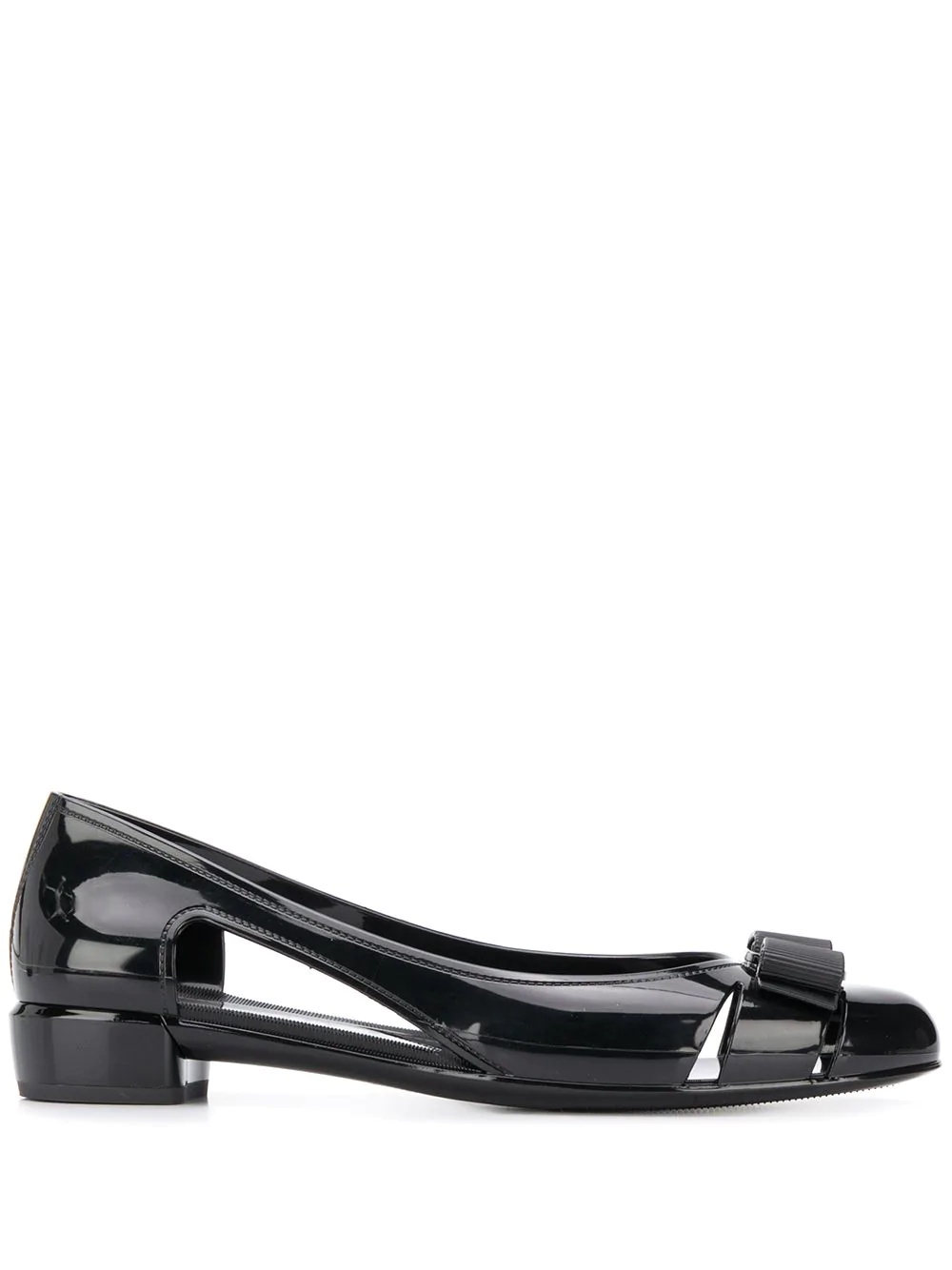 bow-detail flat pumps - 1