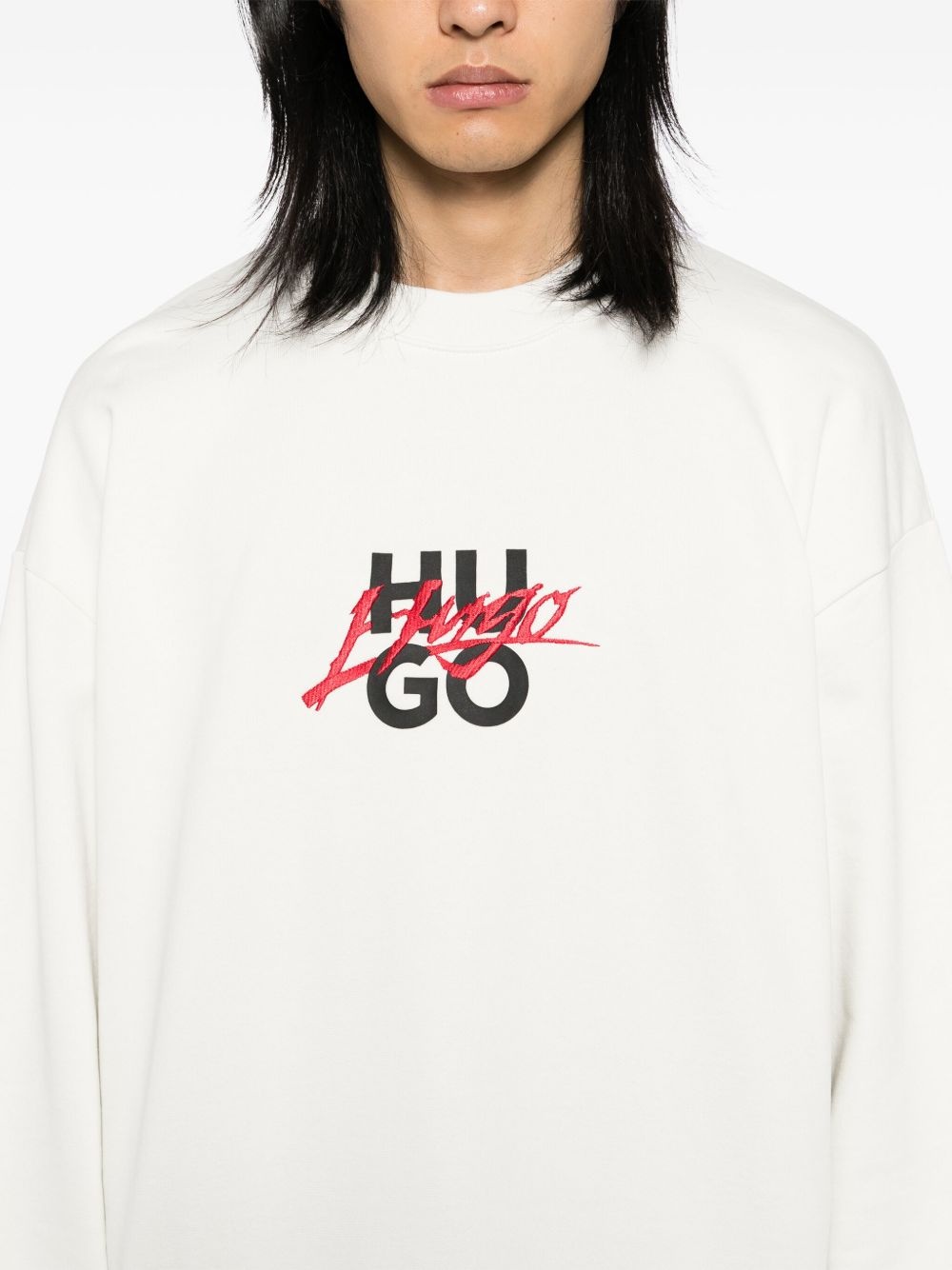 Double Logo cotton sweatshirt - 5