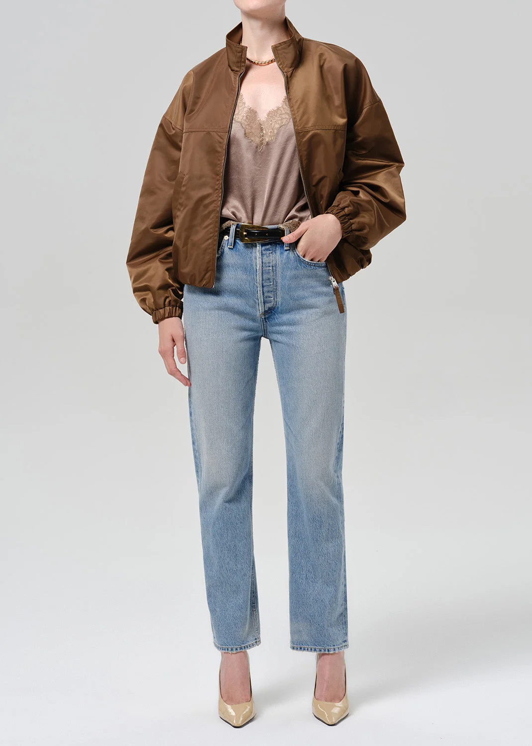 Barracuta Bubble Jacket In Toffee - 1