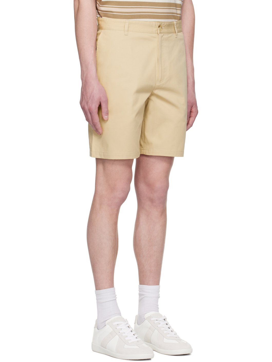 Beige Casual Shorts - 2