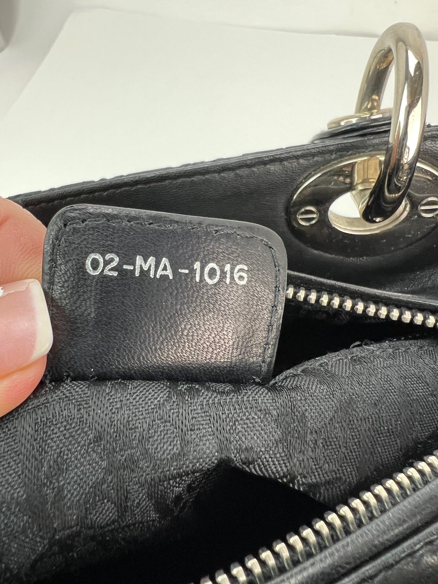 Christian Dior Medium Lady Laced Black Leather Limited Edition Shoulder Bag - 12