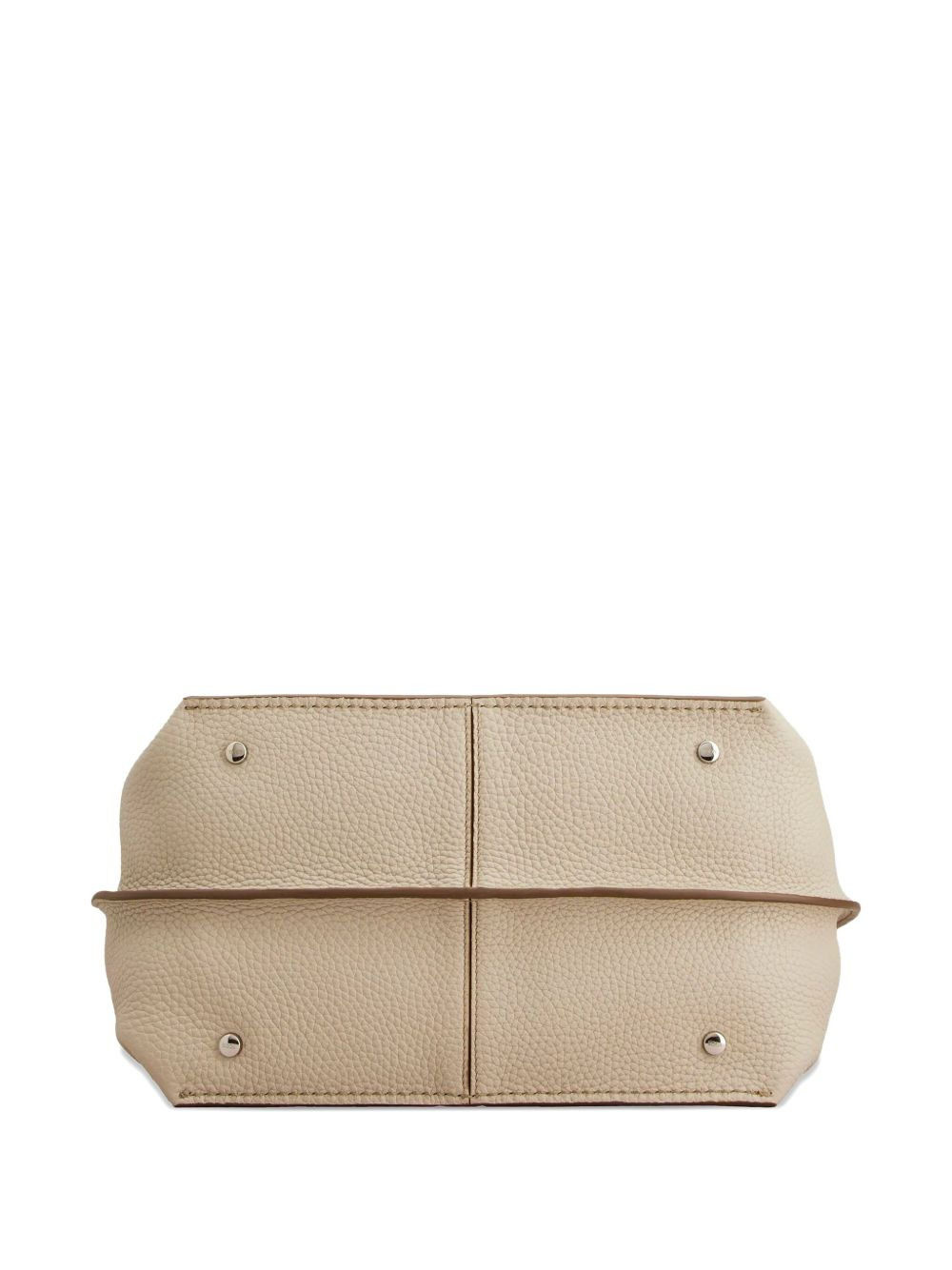 medium leather tote bag - 5