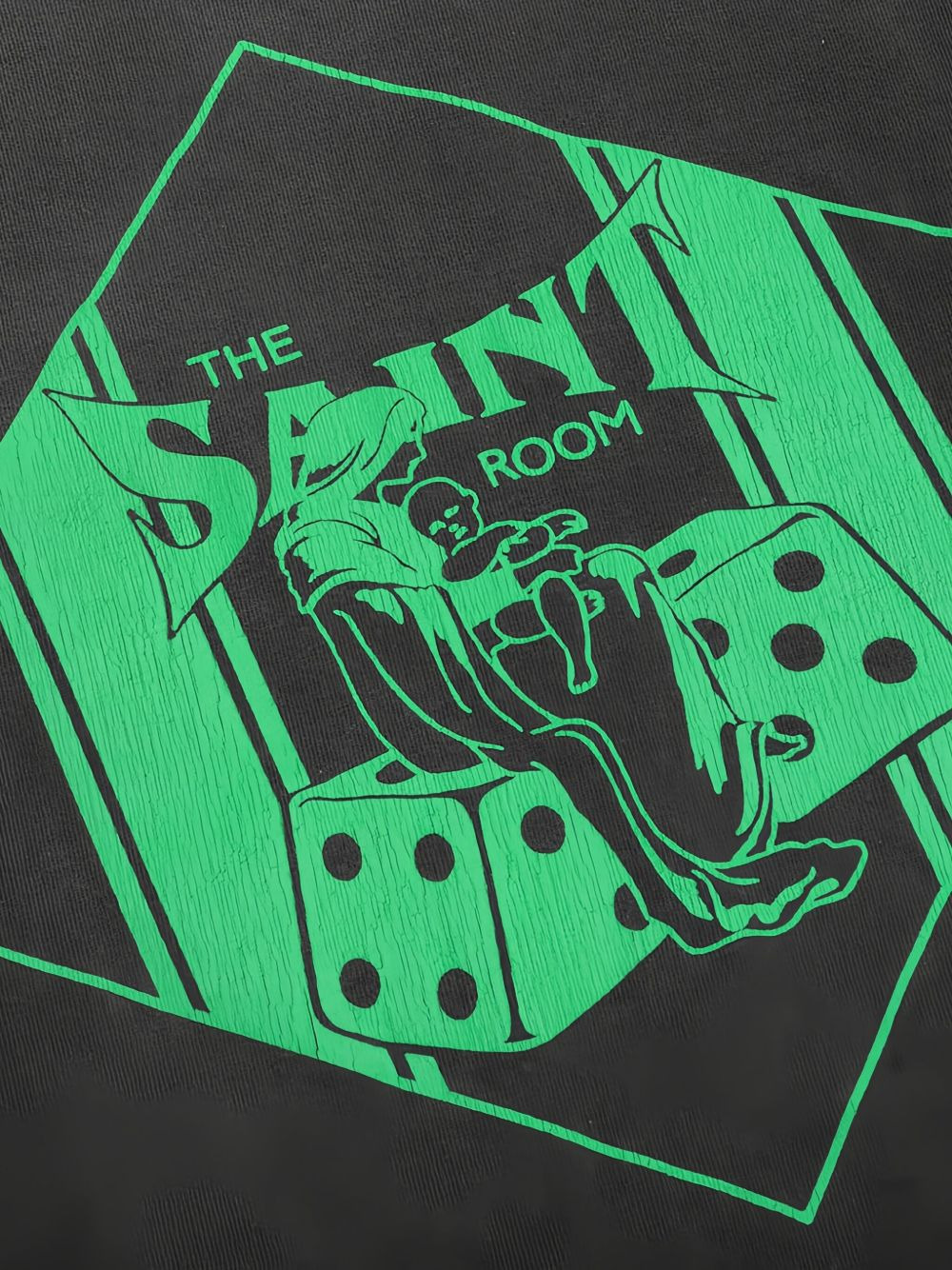 graphic-print distressed long-sleeve T-shirt - 4