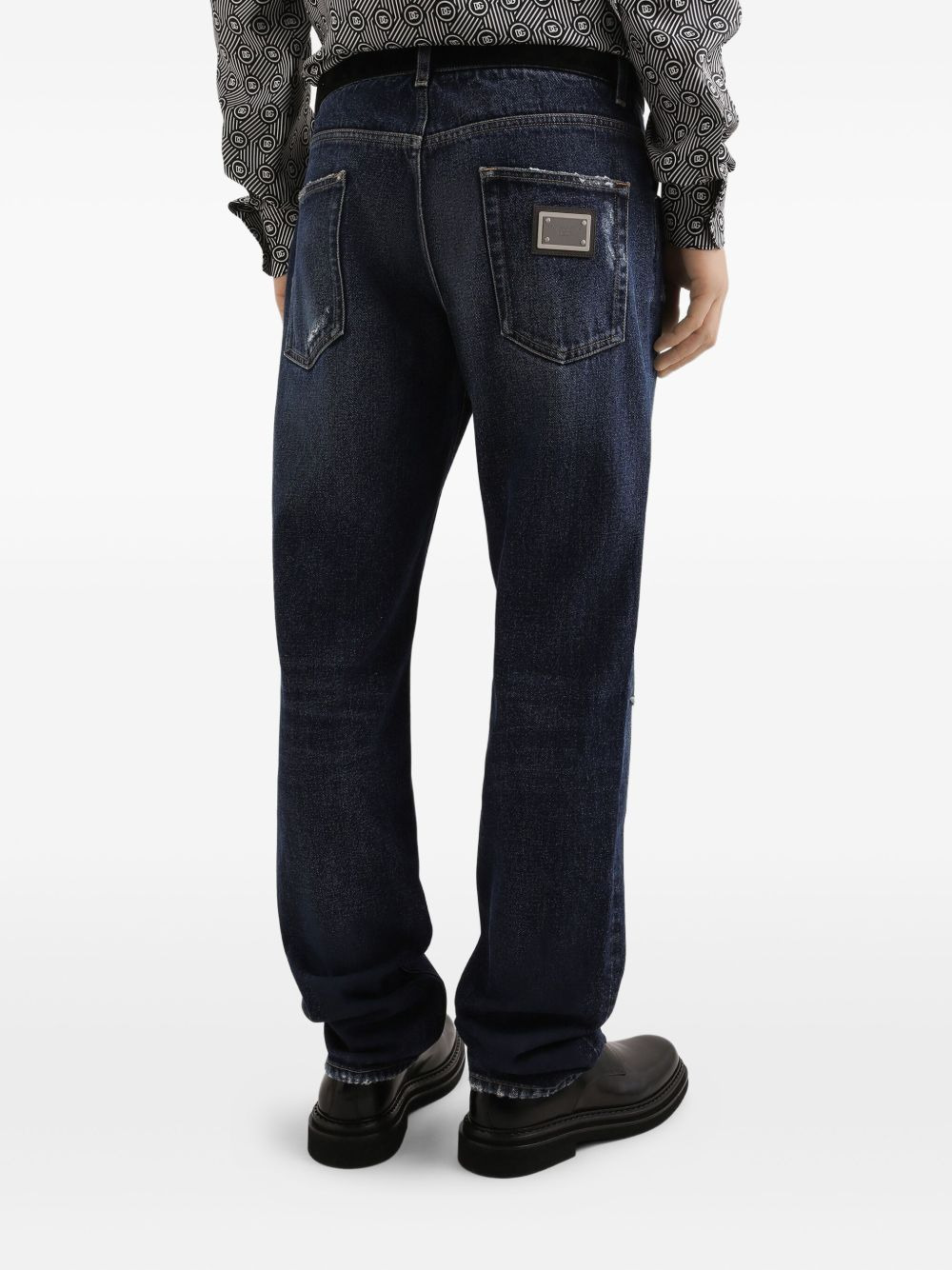 distressed ripped jeans - 5