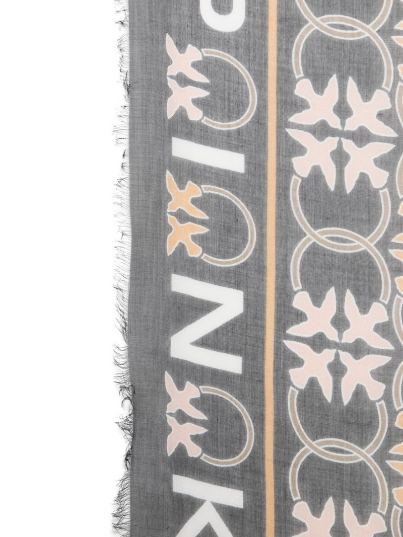 printed fringed scarf 3