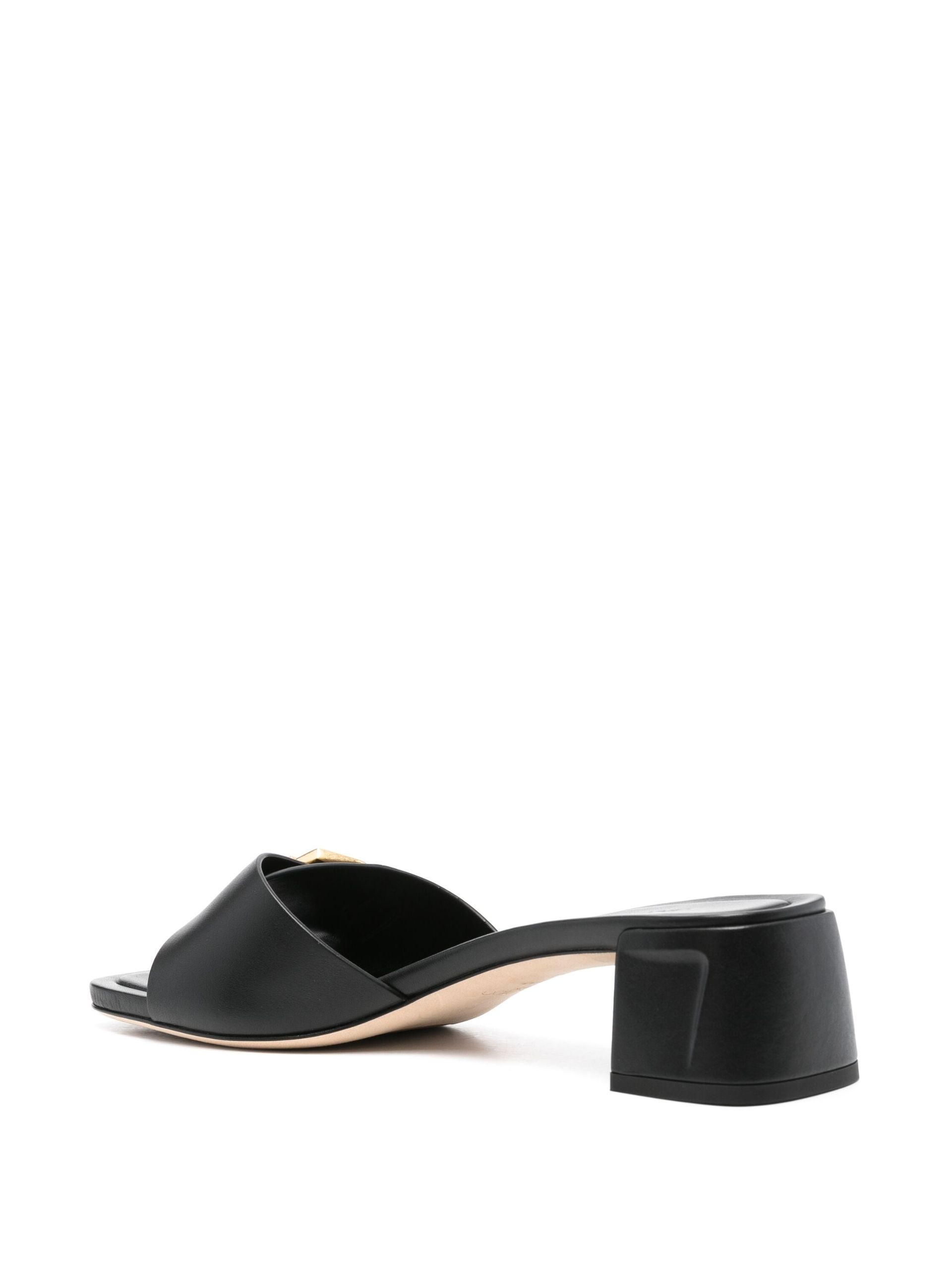 Black Hawke 40 Leather Mules - 3