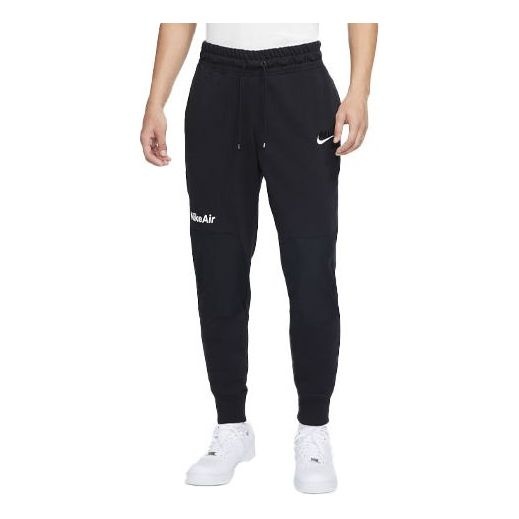 Nike Air Casual Fleece Lacing Splicing Pants Black DJ0461-010 - 1