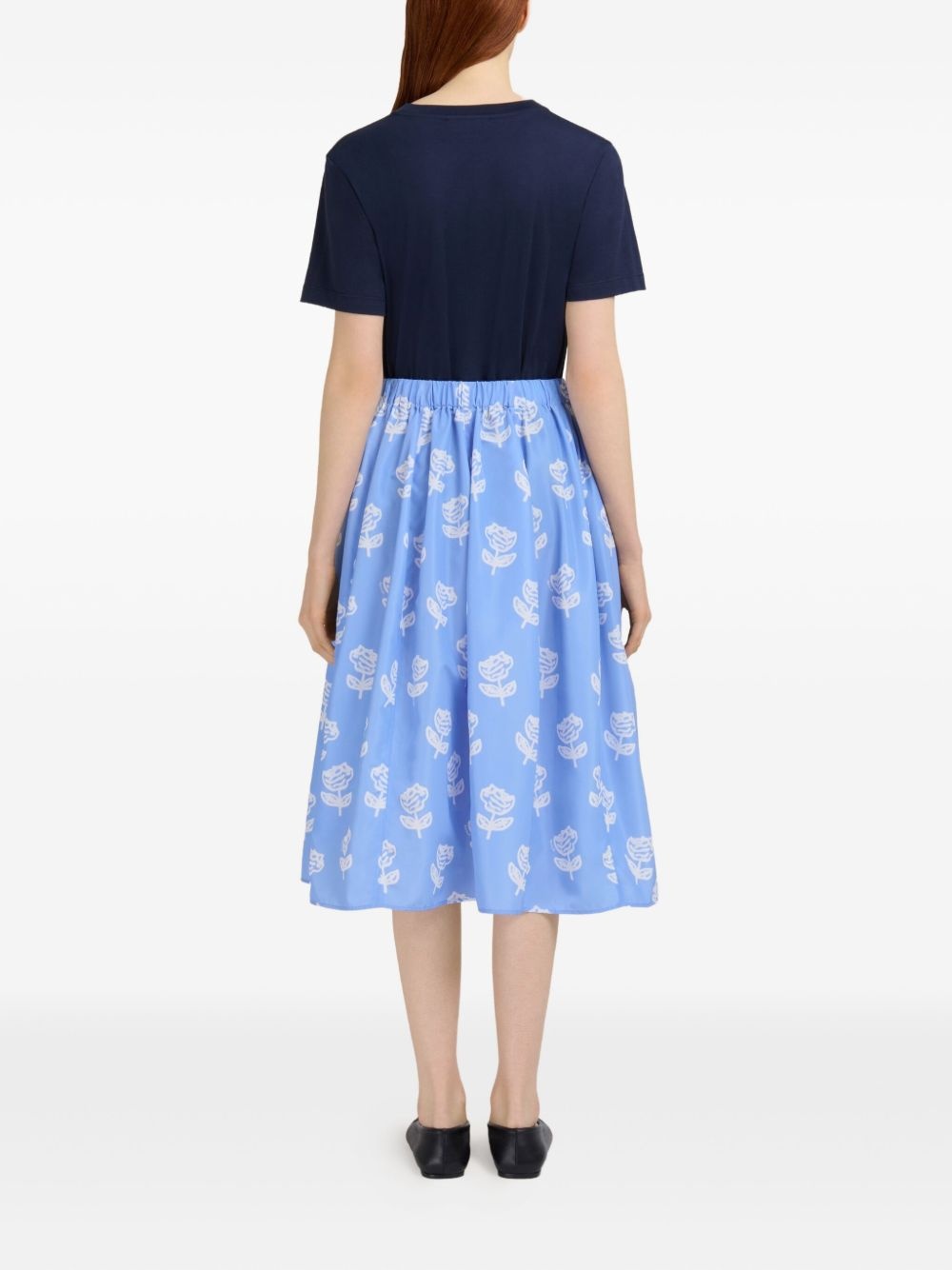 floral-print midi skirt - 4