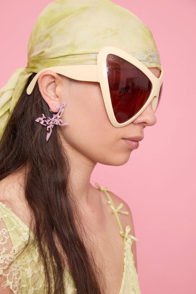 SOFT PINK BUTTERFLY TATTOO EARRINGS 3