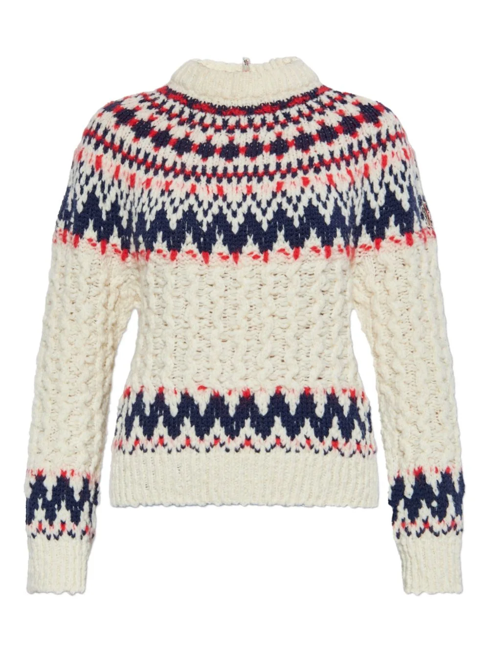 patterned-jacquard jumper - 1