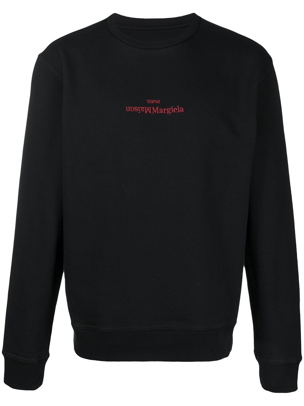 logo-embroidered cotton sweatshirt - 1