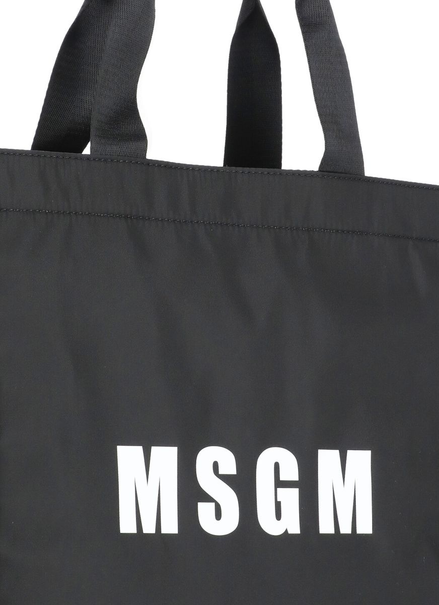 MSGM MSGM TOTE BAG WITH LOGO | baltini | REVERSIBLE