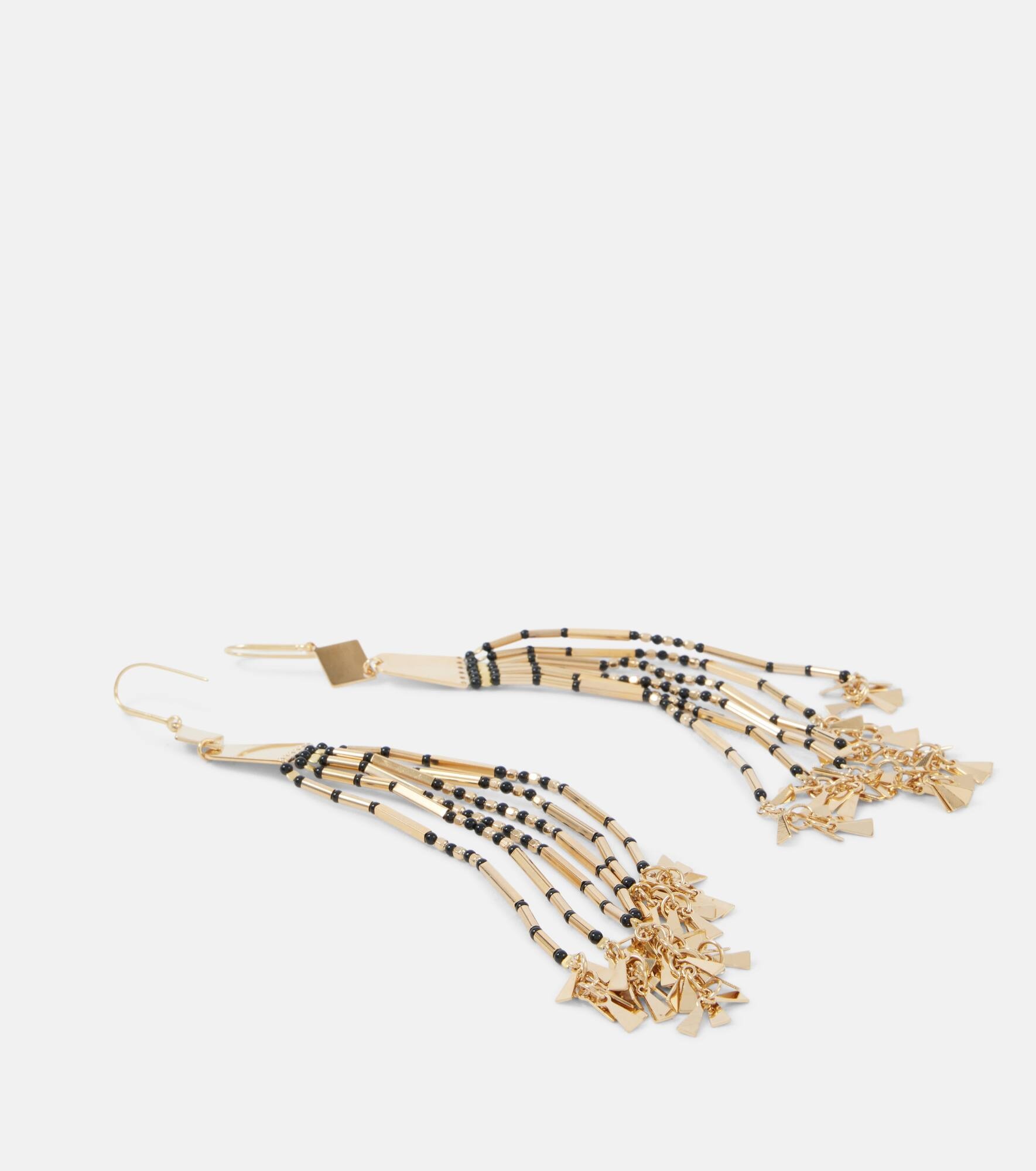 Beaded drop earrings - 4