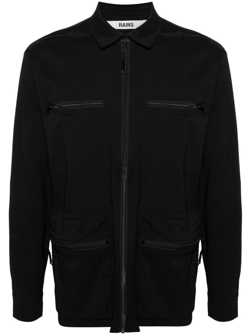 Kano crinkled-finish overshirt 1
