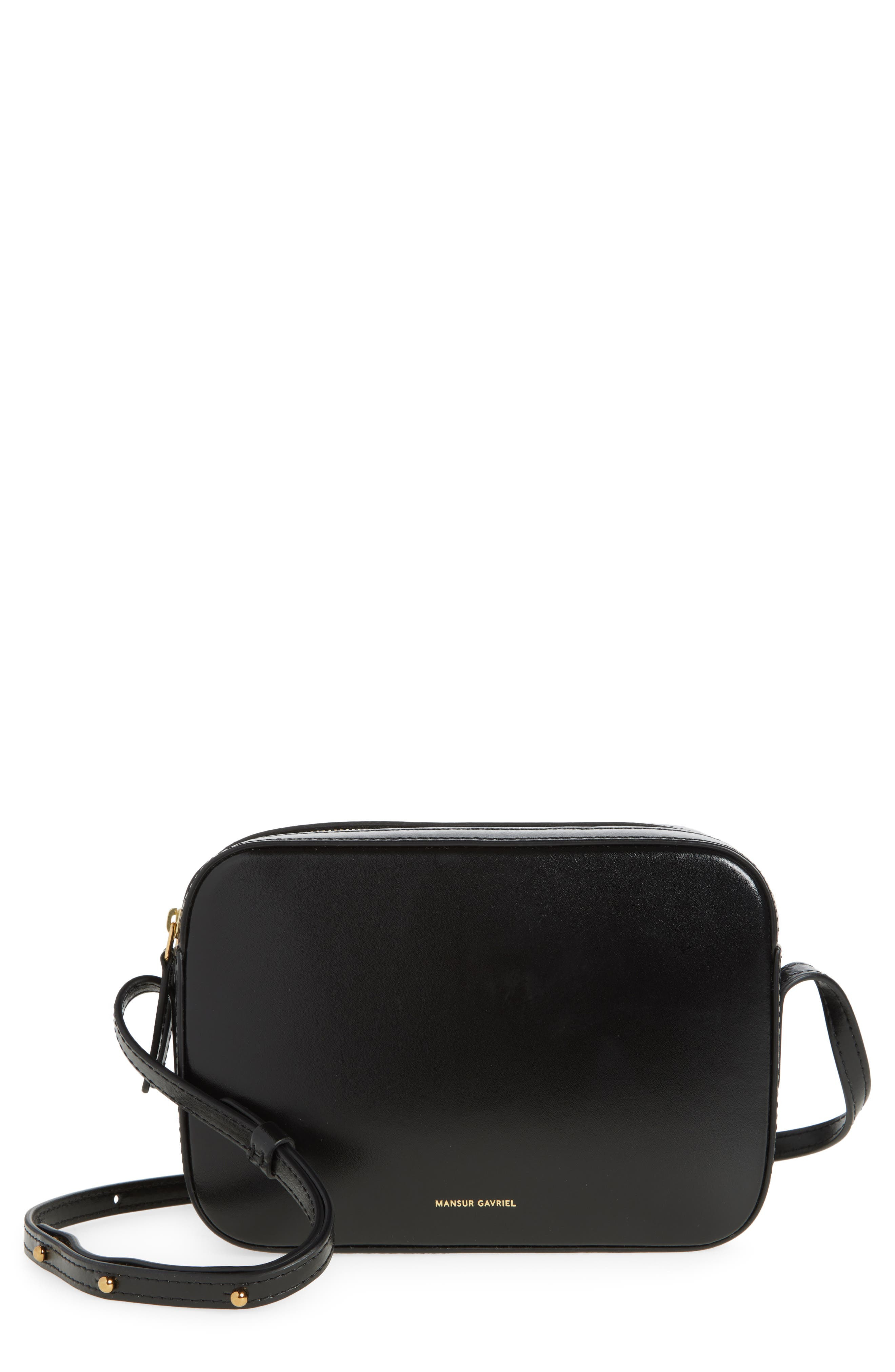 Mansur Gavriel Leather Camera Bag in Black at Nordstrom - 1