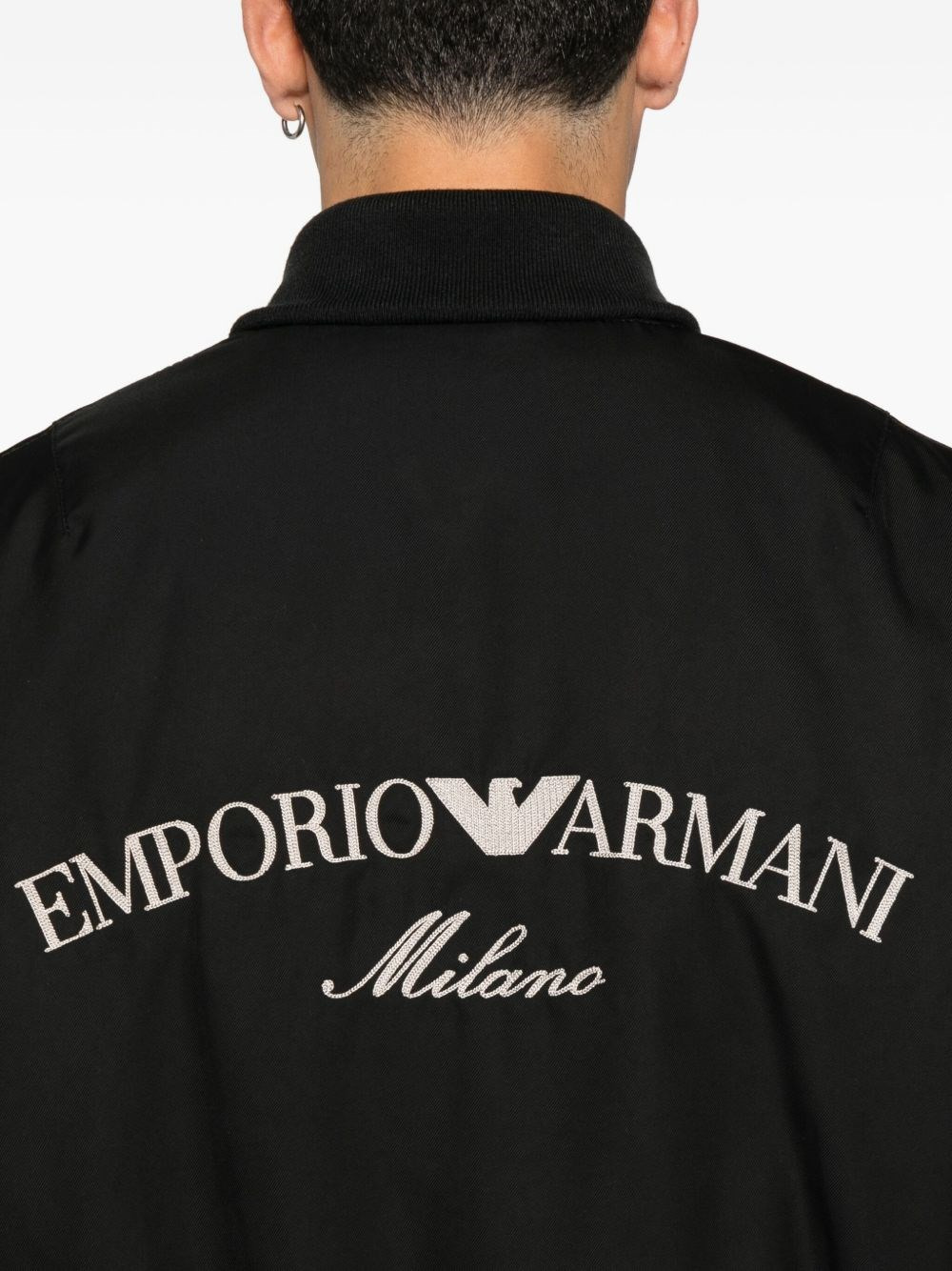 Logo nylon bomber jacket - 4