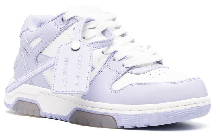 (WMNS) Off-White Out Of Office Calf Leather Sneaker 'Purple White' OWIA259F22LEA0010136 - 2