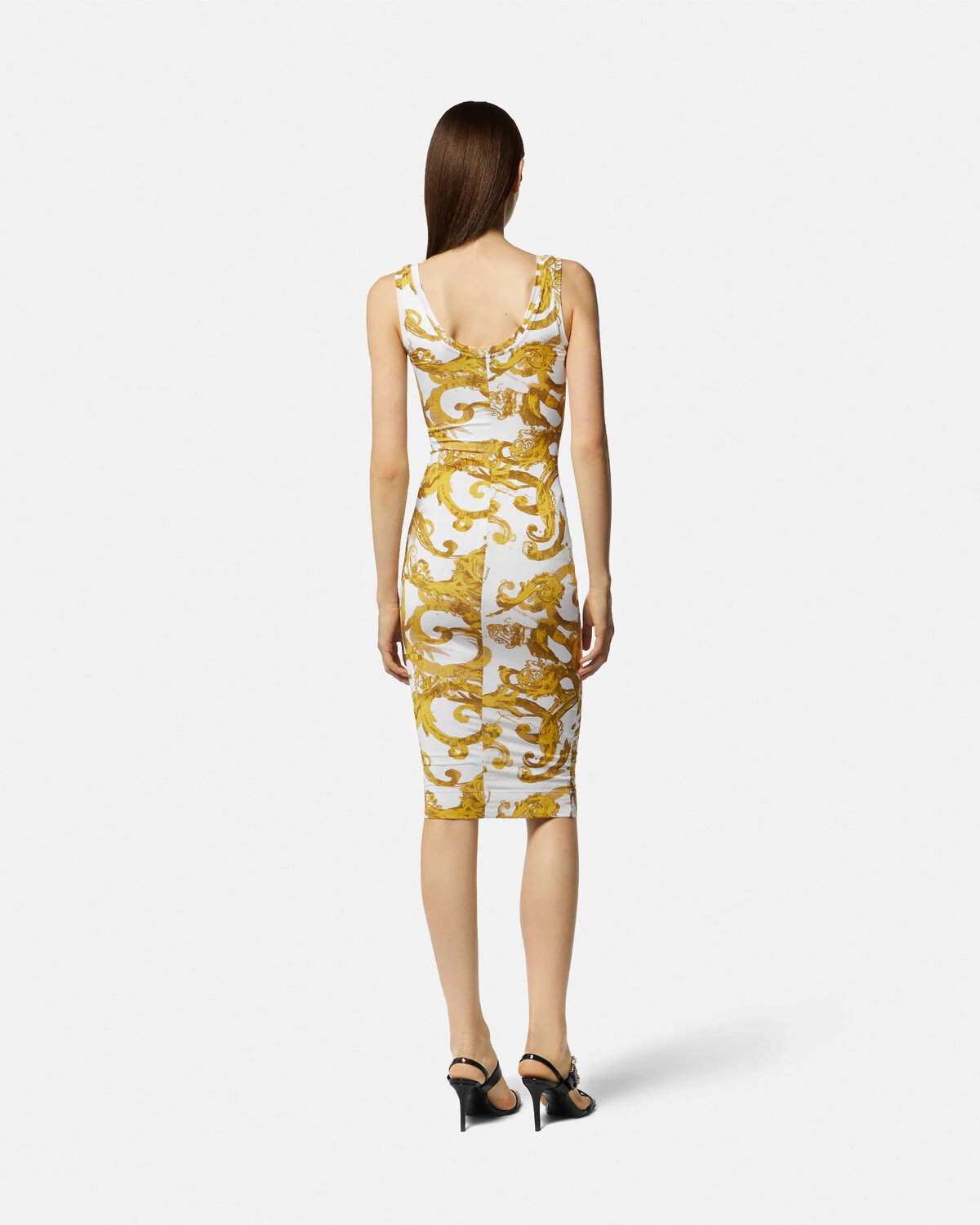 Watercolour Couture Midi Dress - 4
