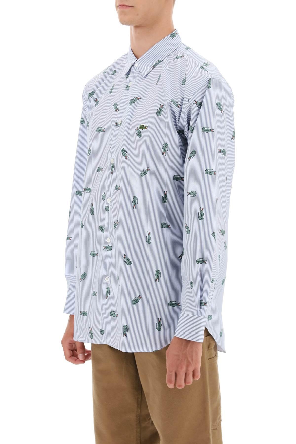 X LACOSTE OXFORD SHIRT WITH CROCODILE MOTIF - 5