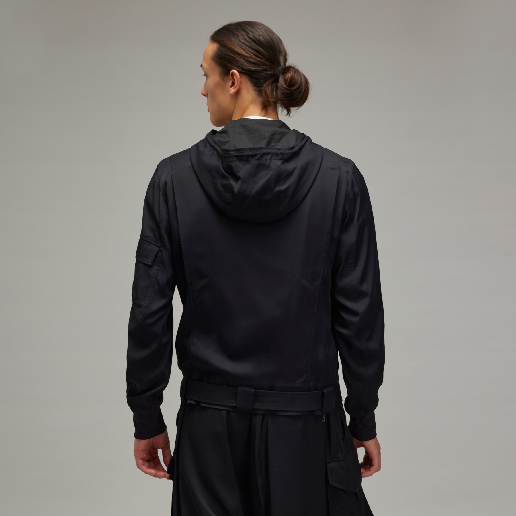 Y-3 Rayon Twill Hooded Top - 3