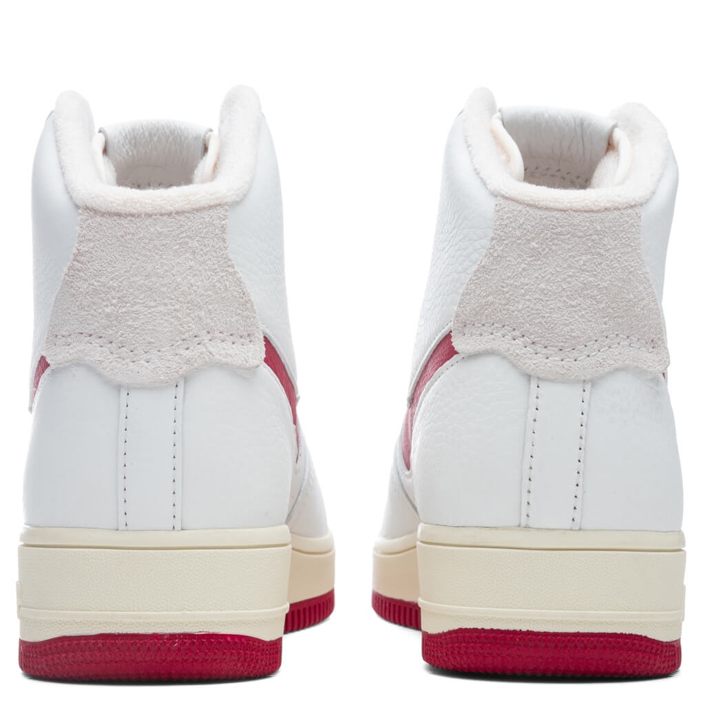 NIKE WOMEN'S AIR FORCE 1 SCULPT - SUMMIT WHITE/GYM RED - 4