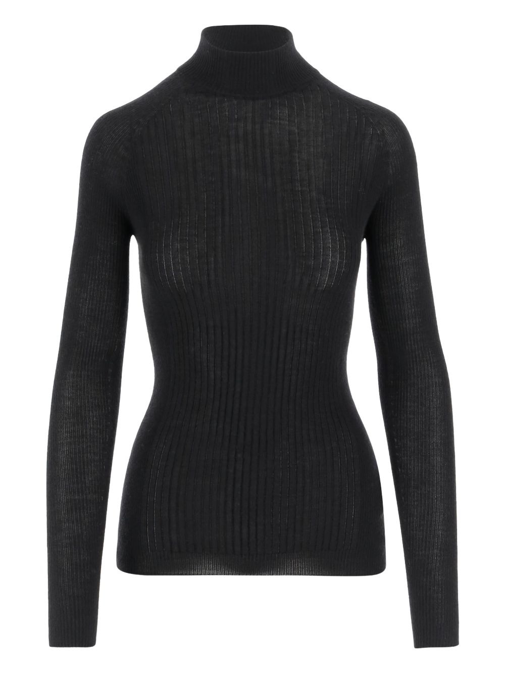 ribbed high-neck sweater - 1