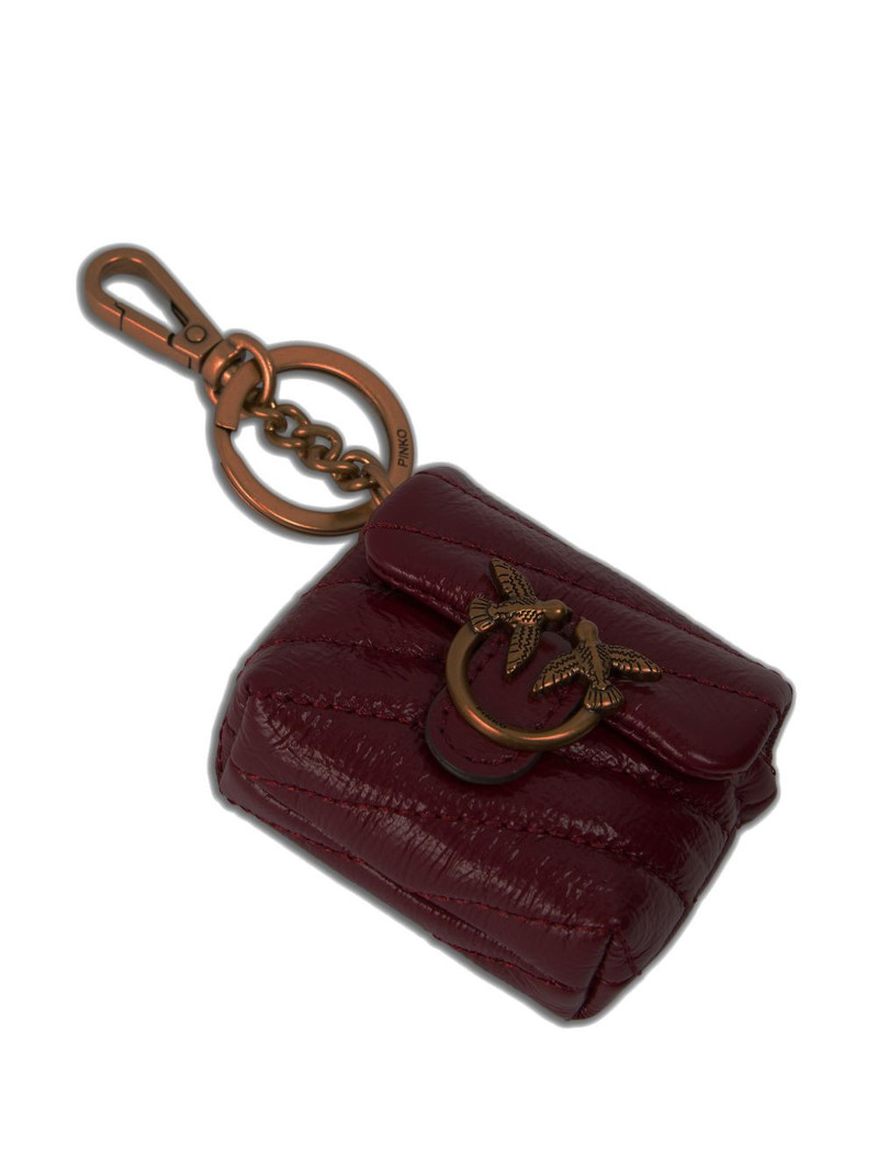 PINKO Love quilted birds AirPods case outlook