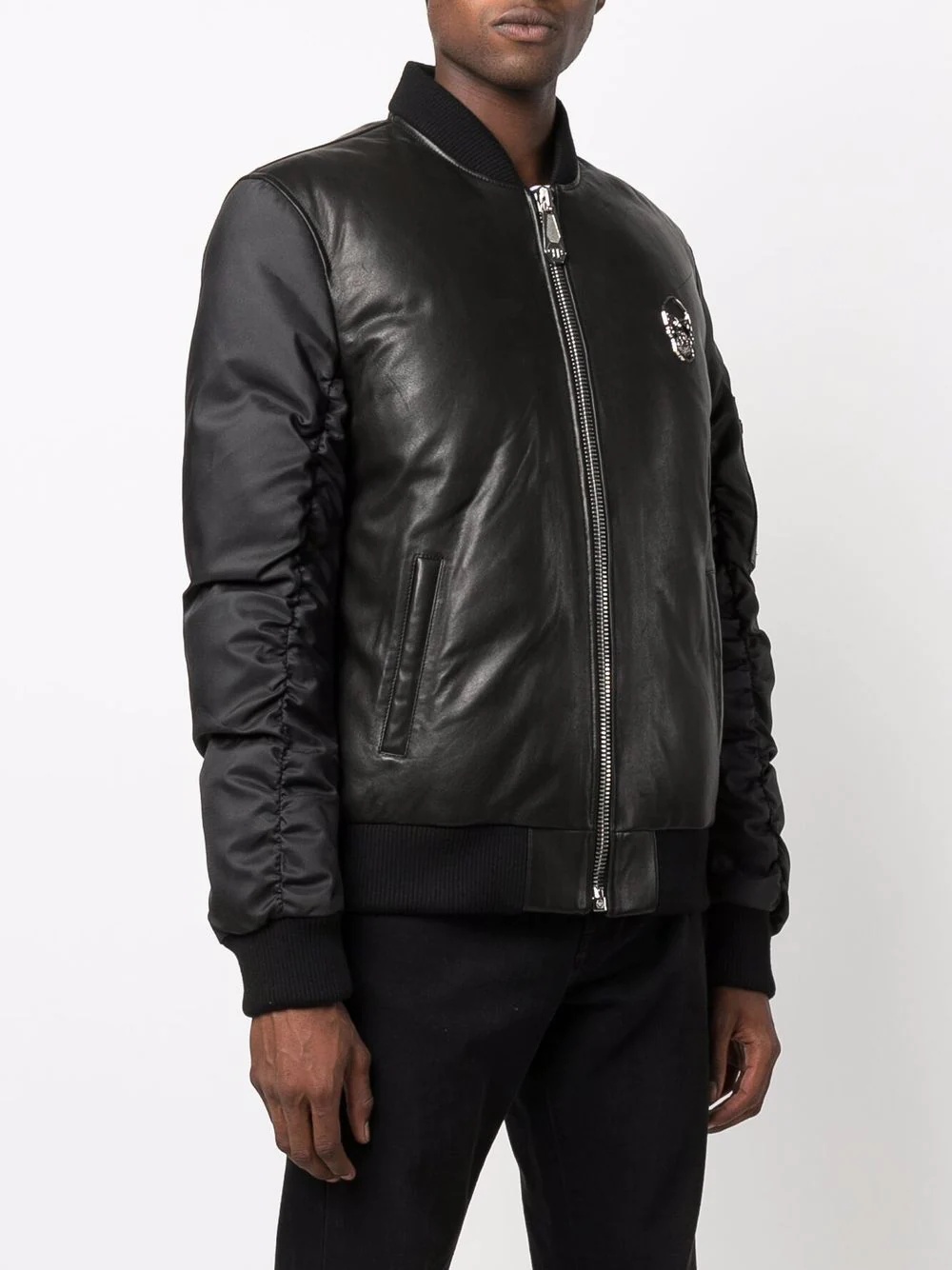 leather bomber jacket - 3