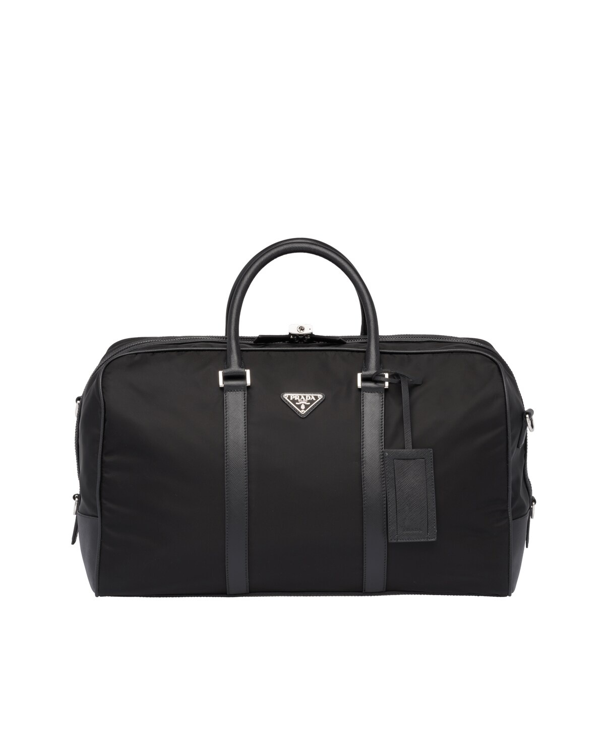 Re-Nylon and Saffiano leather duffle bag - 1