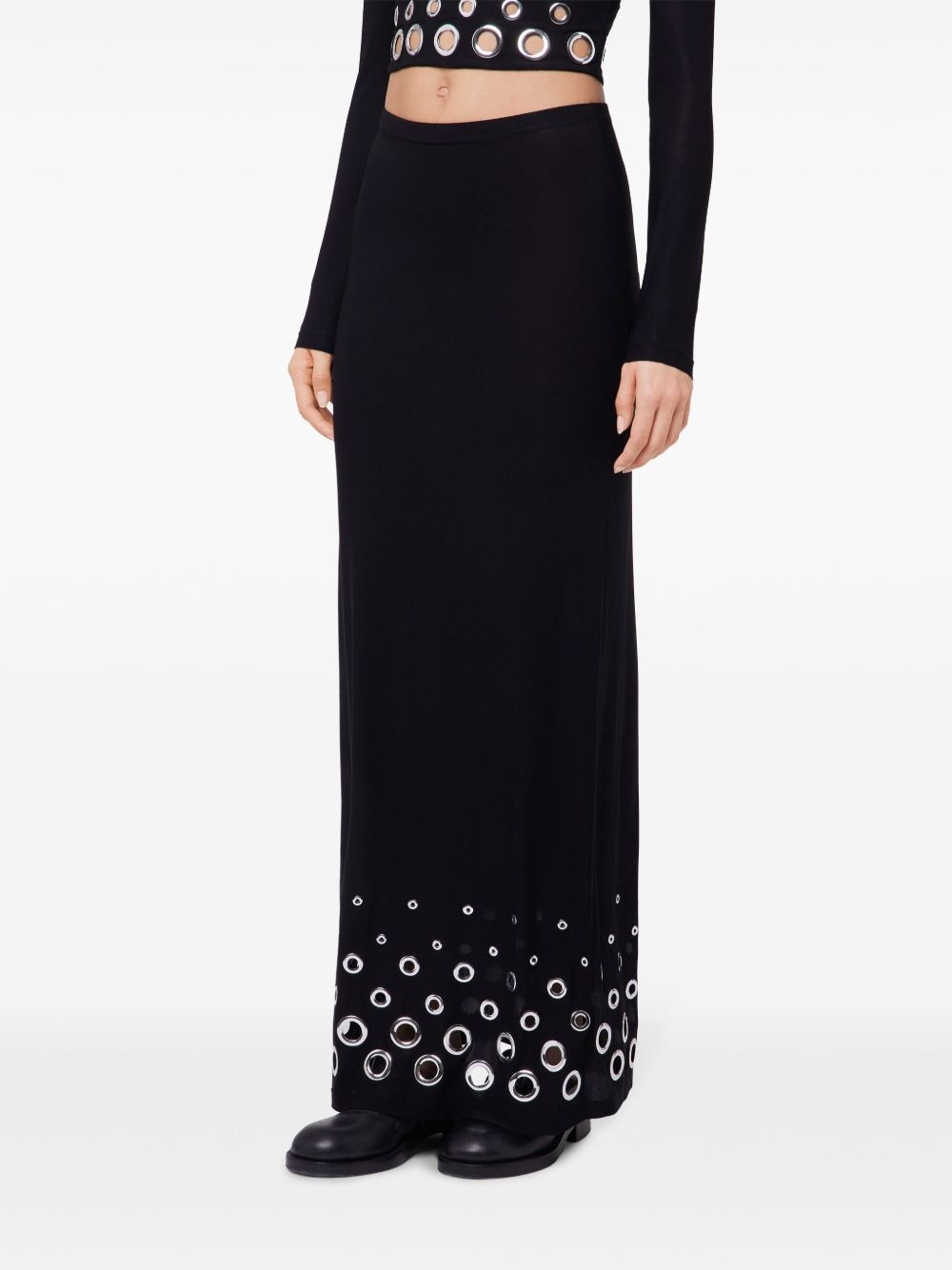 jersey maxi skirt - 4
