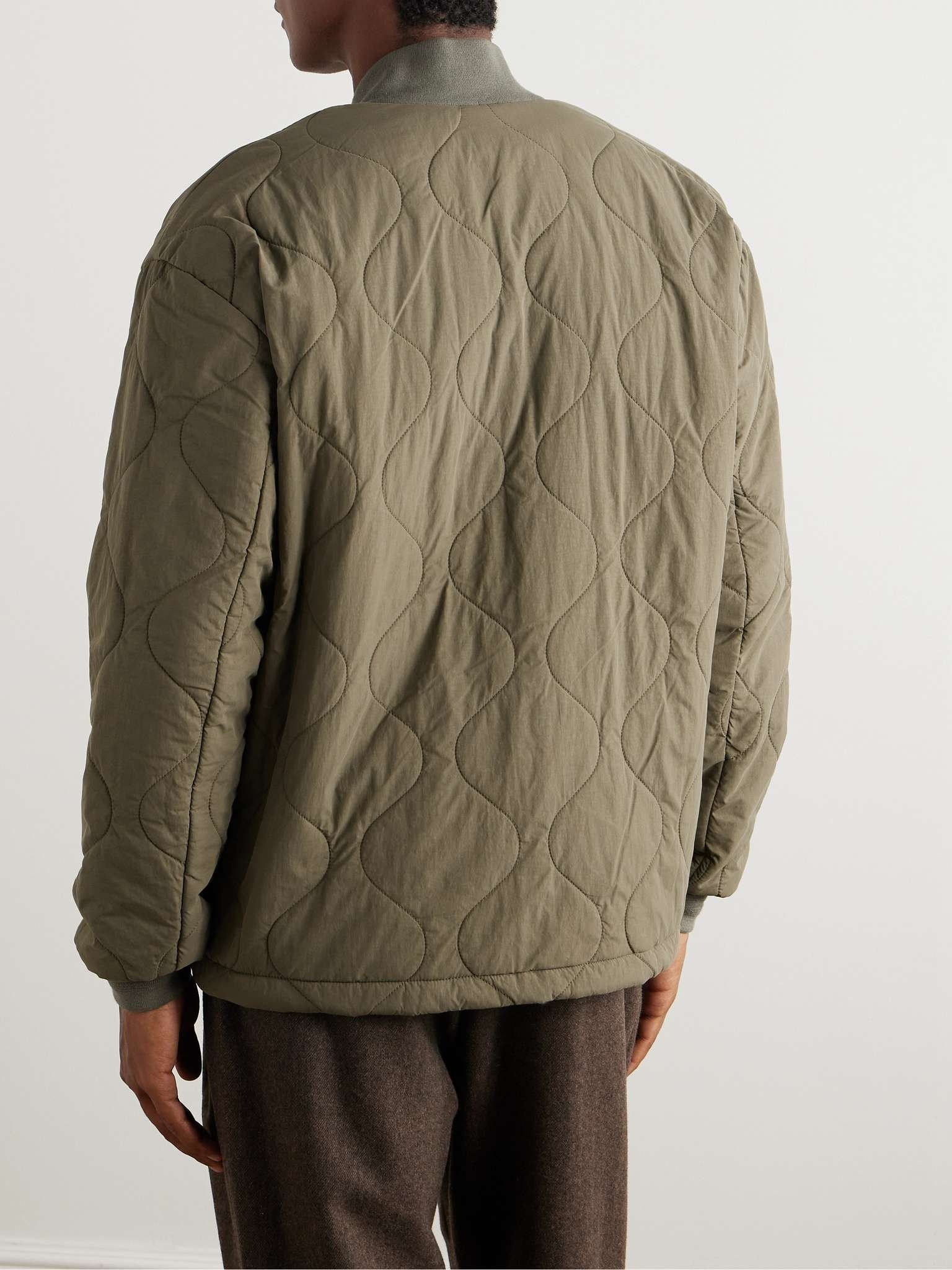 Amaru Quilted Shell Bomber Jacket - 4