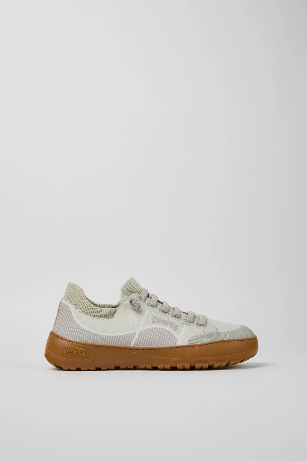 Peu Serra Beige Recycled PET Engineered Materials Sneakers for Women. - 1