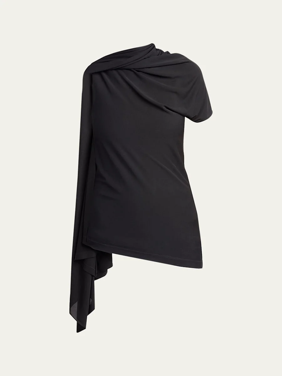 Isadra Shoulder-Drape Top - 1