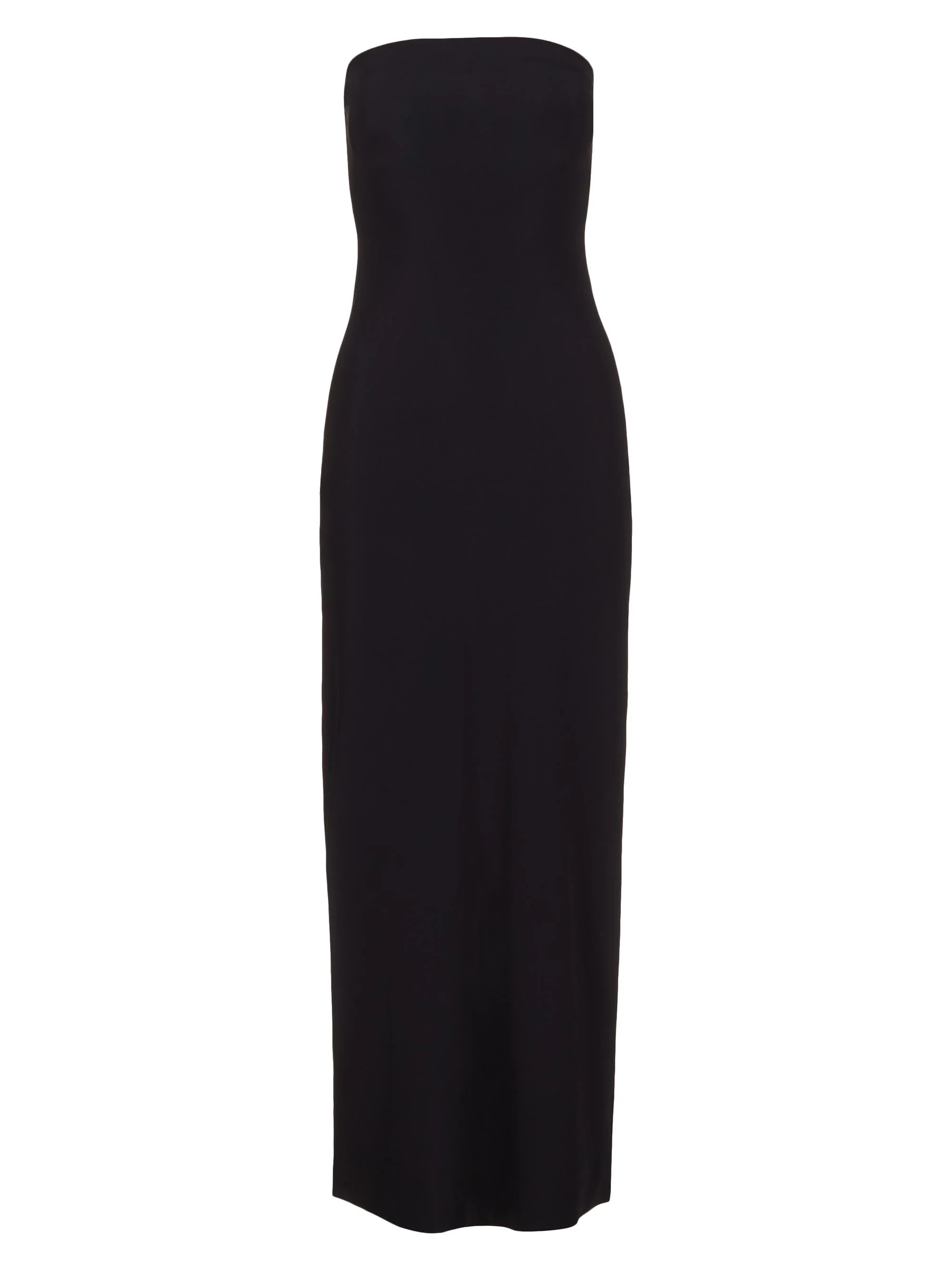Women's Classic Strapless Maxi Slipdress - Black - 1