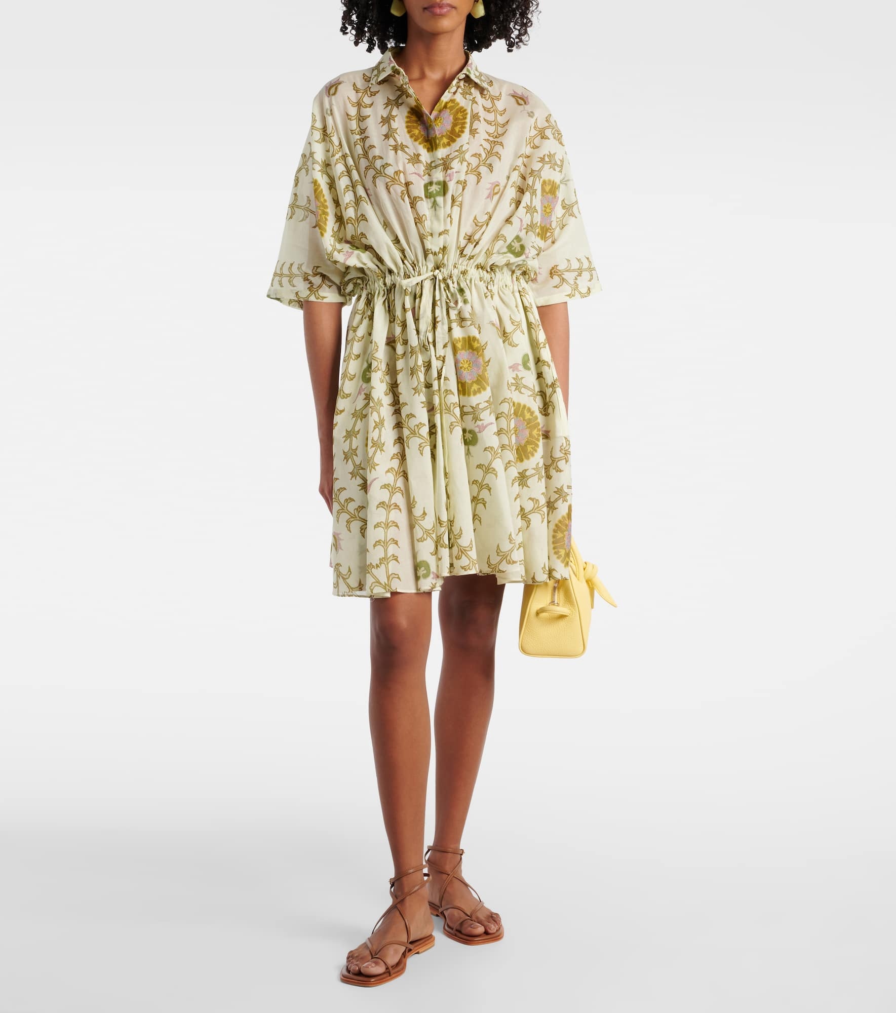 Printed cotton minidress - 2