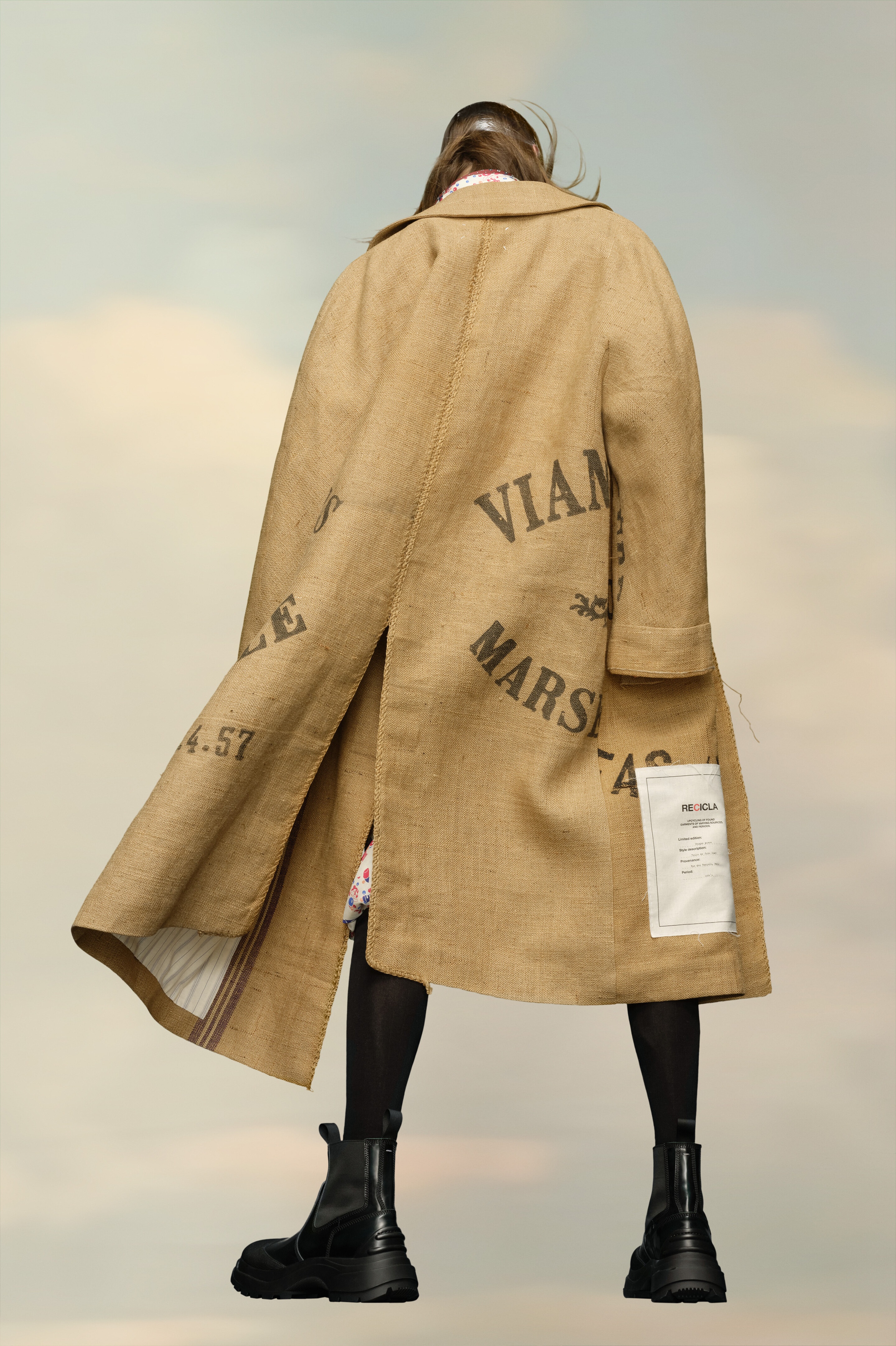 Recicla hessian coat - 4