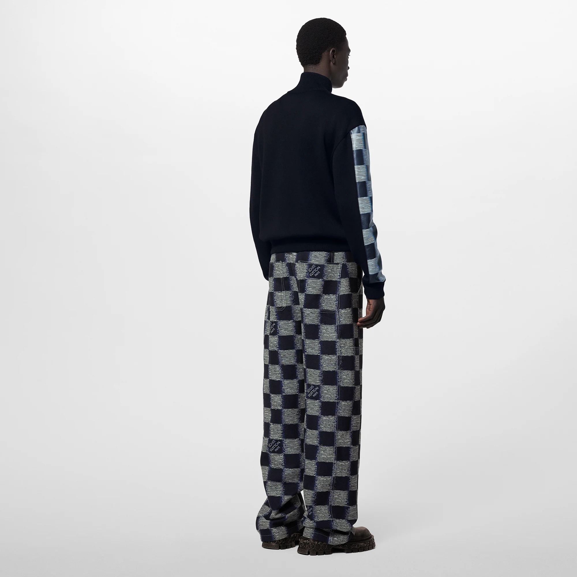 Wool And Leather Tracktop - 3