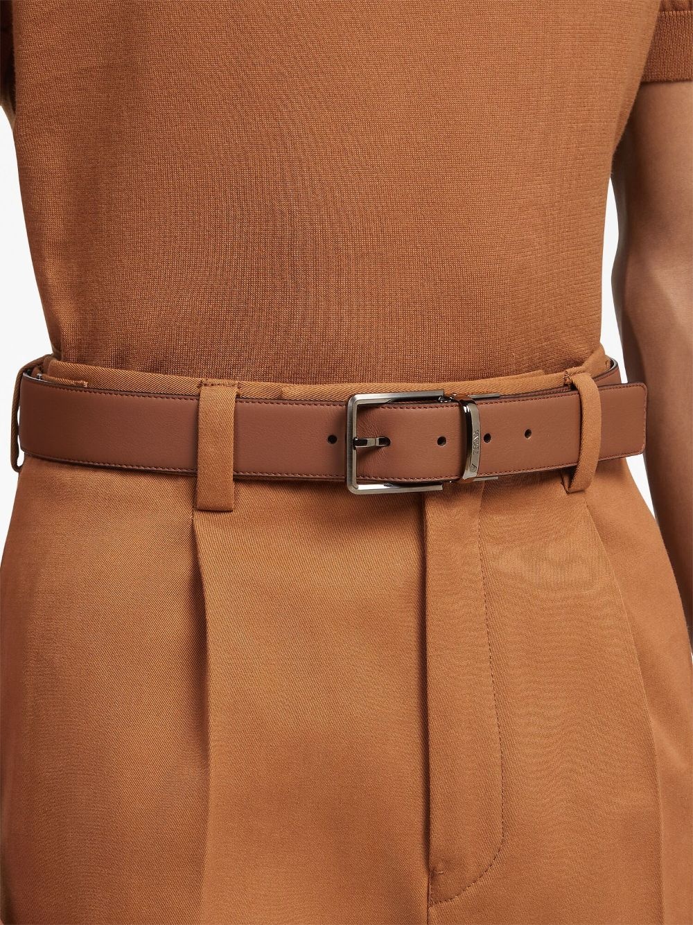 leather reversible belt - 4