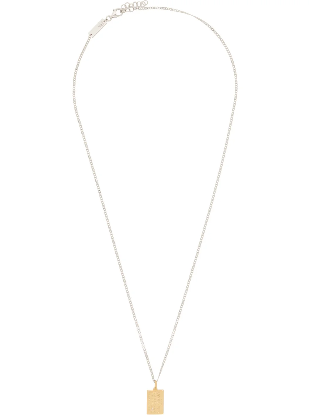 Numeric Diamond Pendant Necklace - 1