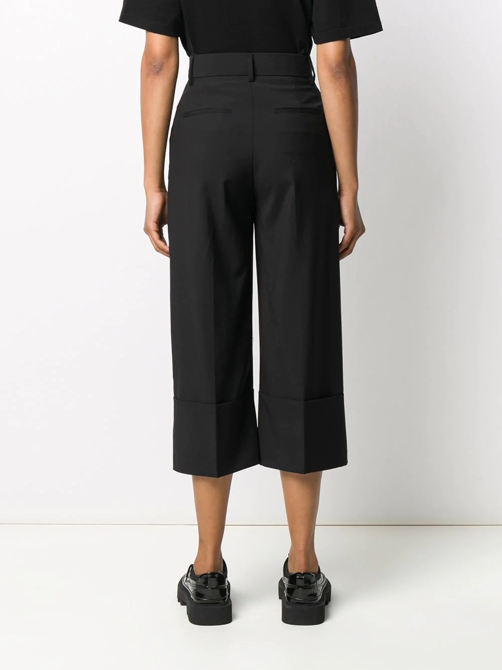 cropped wool trousers - 4