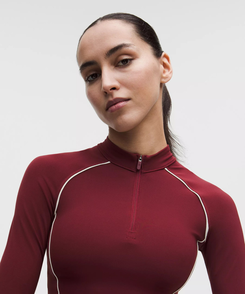 Wunder Train Cropped Long-Sleeve Half Zip 4