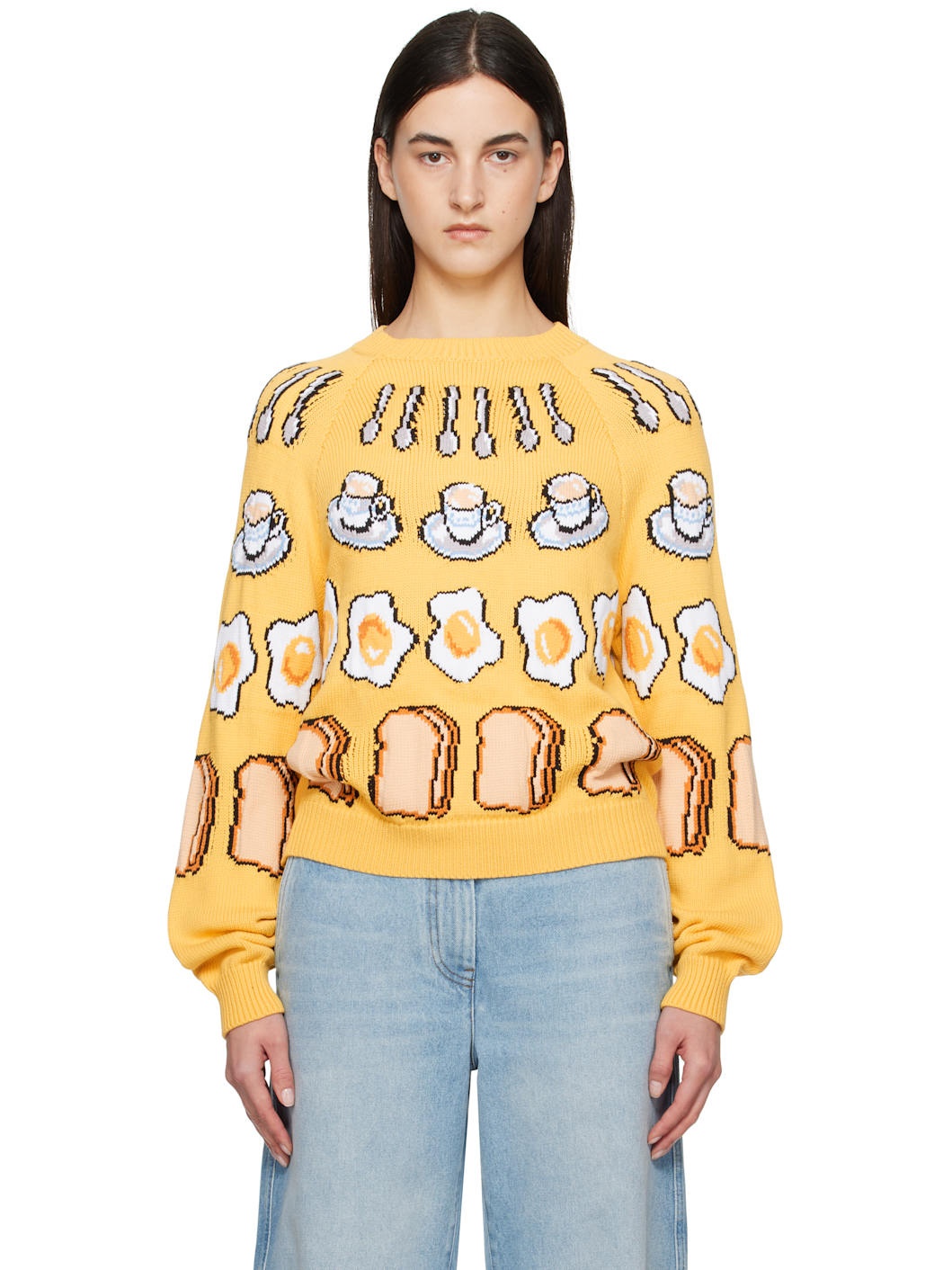 Yellow Colazione Sweater - 1