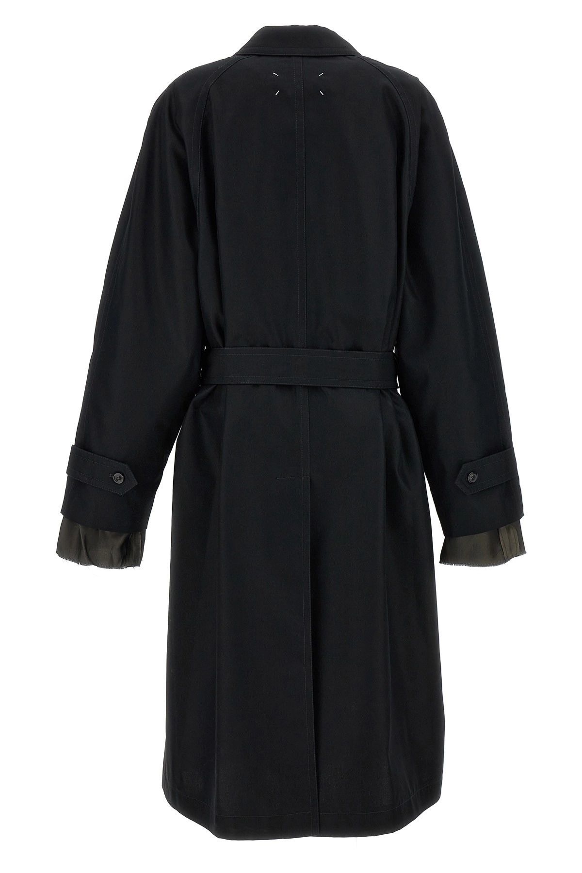 Long single-breasted trench coat - 3