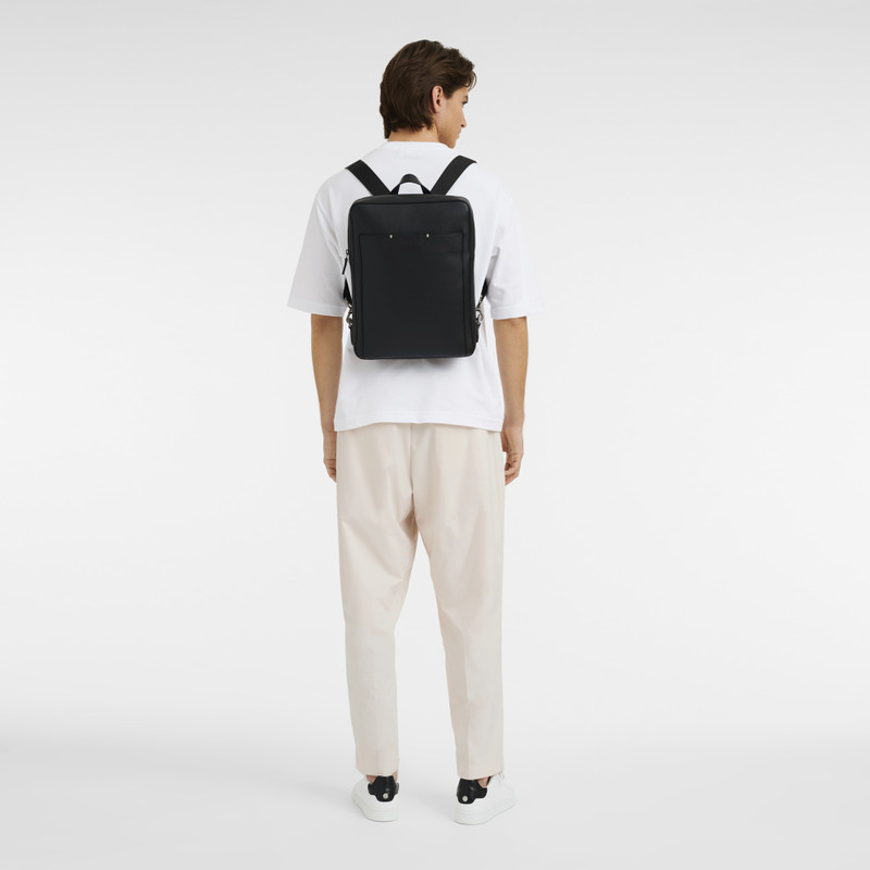 Longchamp Longchamp sur Seine Backpack Black - Leather outlook